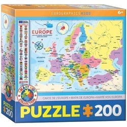 Eurographics 6200-5374 - Europakarte , Puzzle, 200 Teile