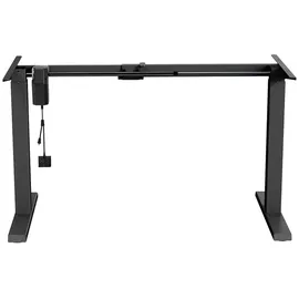 Ergo Office Sitz-Steh-Schreibtisch Tischgestell Elektrisch Höhenverstellbarer Schreibtisch max. Höhe 123 cm Touchpanel Bürotisch bis 70kg ohne Tischplatte Schwarz