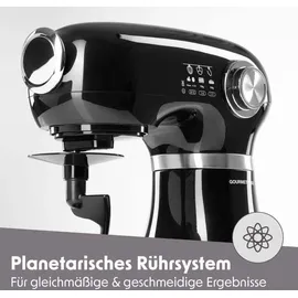 GOURMETmaxx Küchenmaschine schwarz