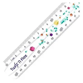 Maped Lineal TWIST'n Flex PIXEL PARTY 30,0 cm, transparent