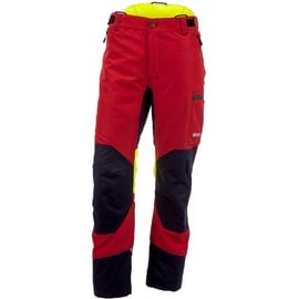 KOX Schnittschutzhose Duro 3.0 Rot/Gelb Gr. 62