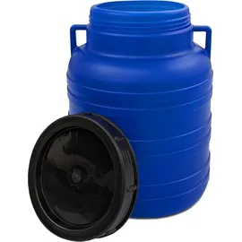 plasteo 10 Liter Weithalsfass Blau