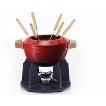 Le Creuset Fondue-Set 10 tlg. kirschrot