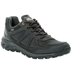 Wanderschuh JACK WOLFSKIN "WOODLAND 2 TEXAPORE LOW M", Gr. 46, schwarz, Synthetik, Textil, sportlich, Schuhe, wasserdicht