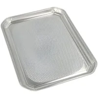 Papstar Starpak 3 Servierplatten, Alu eckig 35 cm