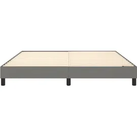 vidaXL Boxspringbett 180 x 200 cm Dunkelgrau