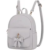 ECOSUSI Damen Rucksack Klein Soft Pu Leder Rucksäcke Schultaschen Wasserdichte Damenrucksäcke Kleine