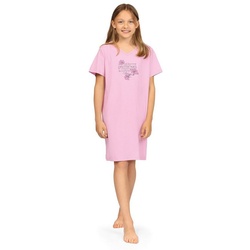 comtessa Nachthemd Comte Kids (Set, 1-tlg., Set) Mädchen Pyjama Sleepshirt Nachthemd Pastell Baumwolle lila|rosa 140
