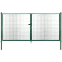 GAH Alberts Alberts Wellengitter-Doppeltor 150 x 298,8 cm grün
