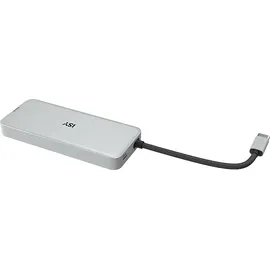 ISY IAD-3000 Power Delivery Multiport-Adapter, Silber Aluminium