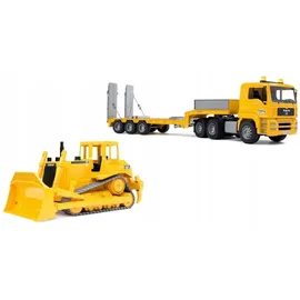 Bruder MAN TGA Tieflader mit Cat Bulldozer 1:16