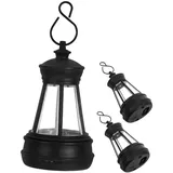 Cabilock 3 Stück Solarleuchten Ersatz Kunststoff Mini Solar Hängende LED Laterne Für Outdoor DIY Feengarten Garten Terrasse Dekorative Beleuchtung