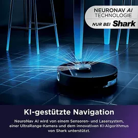 Shark PowerDetect UV Reveal 2-in-1 Saug- und Wischroboter Schwarz