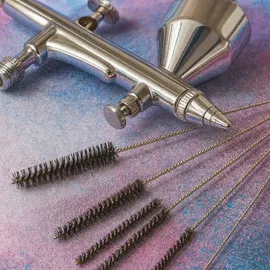 Wiltec Reinigungsbürsten Set für Airbrushpistolen 1,5/1,09/0,88/0,73/0,63/0,55 mm