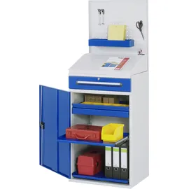Rau Beistellschrank Stehpult 04, B650xT520xH1235/1345/1895mm, mobil