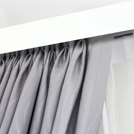 SN DECO GROUP Vorhangschiene SH (1) mit Blende 5 cm" Gr. 10, weiß L:480cm T:8,95cm, Kunststoff, Gardinenstangen, Gardinenschiene