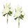 I.GE.A. Kunstblume I.GE.A. "Chrysanthemen-Bund 2er Set", weiß, B:13cm H:25cm L:11cm, Polyester, Kunstpflanzen, 25cm Strauß künstlich Bouquet Seidenblume Blumenbouquet Blumenstrauß