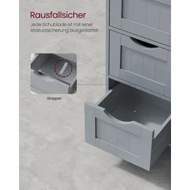 VASAGLE Badezimmerschrank 4 Schubladen