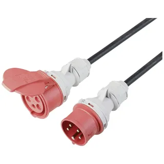 Sygonix SY-5245022 Strom Verlängerungskabel 16 A Schwarz 25 m H07RN-F 5G 1,5 mm2 witterungsbeständig, für Außenbereich geeignet