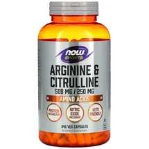 NOW Foods Arginin & Citrullin 500/250 mg Kapseln 240 St