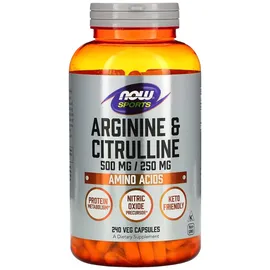 NOW Foods Arginin & Citrullin 500/250 mg Kapseln 240 St