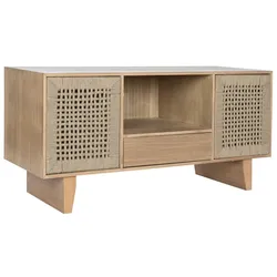 TV-Möbel Home ESPRIT Beige natürlich Jute Kiefer 120 x 40 x 55 cm