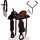 vidaXL Western-Sattel 16" Braun