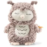 Steiff Kuscheltier Ollie Eule, Süßes Stofftier, Jungen, Mädchen & Babys ab 0 Monaten, Soft Cuddly Friends, Plüschtier 23 cm, Beige, 241833