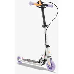 Scooter Tretroller Kinder mit Bremse - Play 5 weiss/violett EINHEITSGRÖSSE