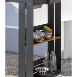 Dehner Balkonset Bar New Jersey 155 x 75 x 98 cm Schwarz
