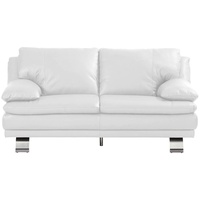 Livetastic 2-Sitzer-Sofa, Weiß, Leder, Echtleder, Semi-Anilinleder, 179x87x94 cm, Made in EU, Rücken echt, Wohnzimmer, Sofas & Couches, Wohnlandschaften, Ledersofas