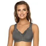 VIANIA! Soft-BH 184460 Helga Komfortträger vorgeformte Cups Farbe Graphite Grau, Größe:85, Cup:C - 85C