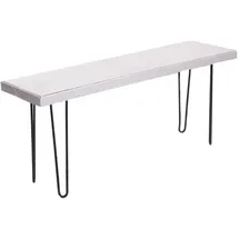 DESIGN DELIGHTS Sitzbank Bohle Weiß 120 x 50 x 30 cm