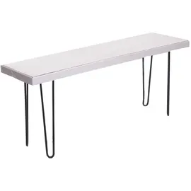 DESIGN DELIGHTS Sitzbank Bohle Weiß 120 x 50 x 30 cm