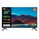 Xiaomi TV F 43, 43 Zoll (109 cm), 4K UHD, Smart TV, Fire OS8, Triple Tuner DVB-C/S/S2/T/T2,HDR10, MEMC,Sprachsteuerung mit Alexa, 2GB+32GB, Kompatibel mit Apple AirPlay
