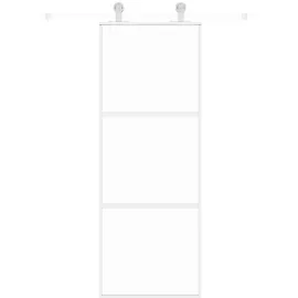 vidaXL Schiebetür rechts 76 x 205 cm weiß