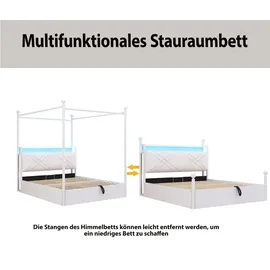 stilvora 140 x 190 cm Weiß