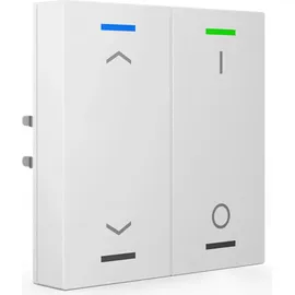 MDT Taster Light 55 2fach RGBW Temperatursensor, sw matt Jal_Sch 1 (BE-TAL55T206.C1)