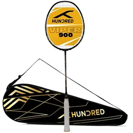 Hundred Viper 900 Badminton Schläger (Schwarz/Grau) schwarz|grau 0