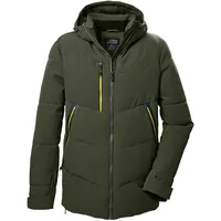 KILLTEC Herren Steppjacke/Funktionsjacke in Daunenoptik mit Kapuze KOW 1 MN QLTD JCKT, dark moss, M,