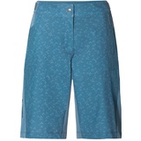 Vaude Womens Ledro Print Shorts Blue Gray, 38