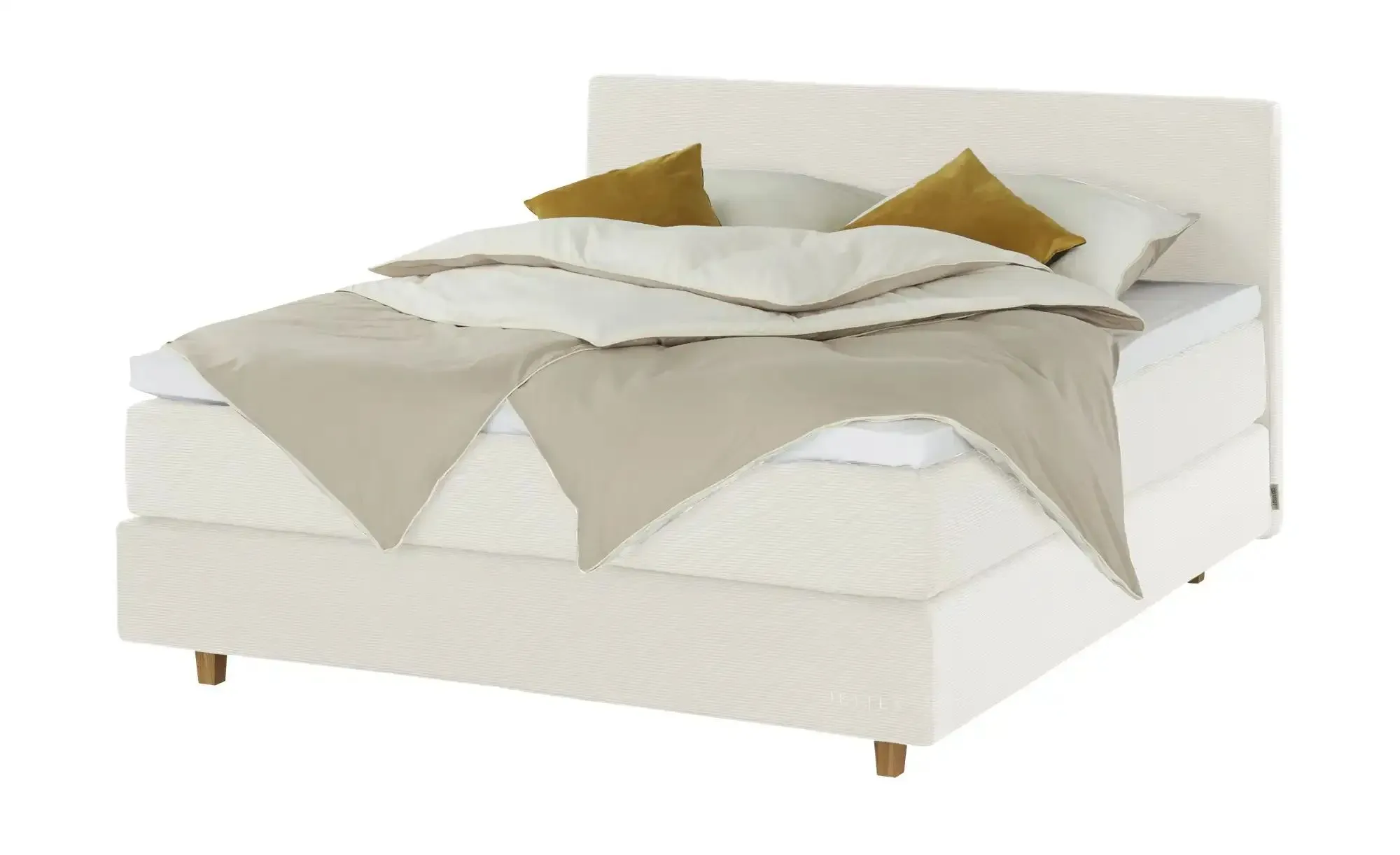 Jette Home Boxspringbett  Jette Flex , creme , Maße (cm): B: 225 H: 110,5