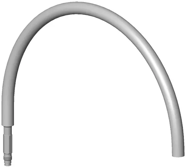 Dornbracht Rohr Ersatzteile 04282234600 23,5 x 355 x 474 mm Messing gebürstet (23kt Gold) 04282234600-28