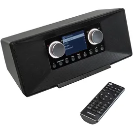 Medion P85333 Internetradio mit DAB+ (WLAN, UKW, Spotify Connect, Amazon Music, DLNA, USB, Kopfhörer-Anschluss, AUX, Stereo Line-Out Cinch, Sleep Timer) schwarz