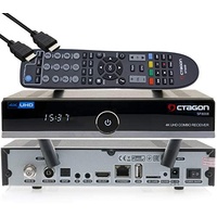 OCTAGON SF8008 4K UHD HDR Receiver Combo 1x DVB-S2X, 1x DVB-C/DVB-T2, Satellit und Terrestrisch, Enigma2 Linux, HDMI, Dual WiFi