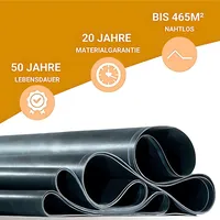 DACHPROTECT EPDM Dachbahn 7,62 x 1 m 1,5 mm Stärke