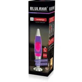Blulaxa LED Lavaleuchte Rosa/Lila