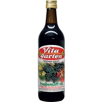 Obstsaftkelterei Vitagarten roter Traubensaft+eisen Einwegflasche