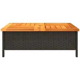 vidaXL Gartentisch 70 x 70 x 25 cm Schwarz