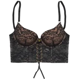 JETTE Push-up-BH Damen schwarz Gr.70D
